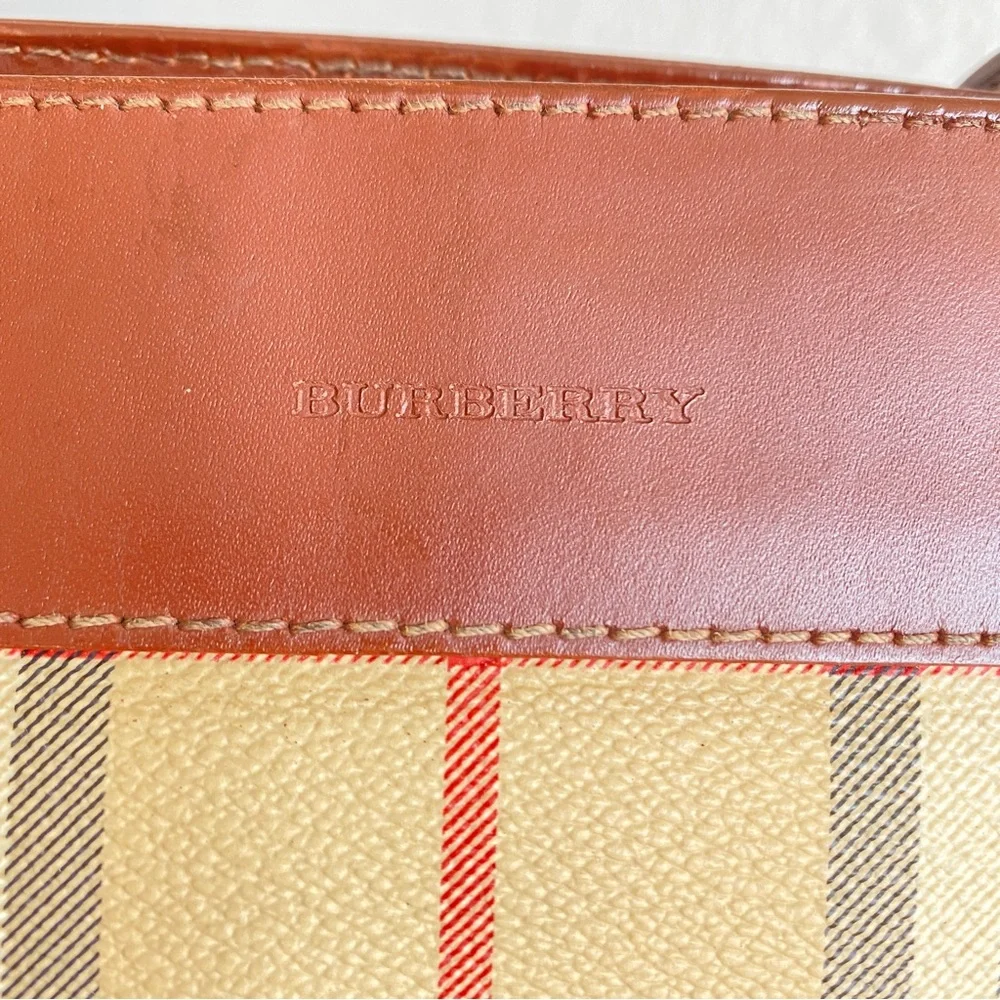 Burberry check tote